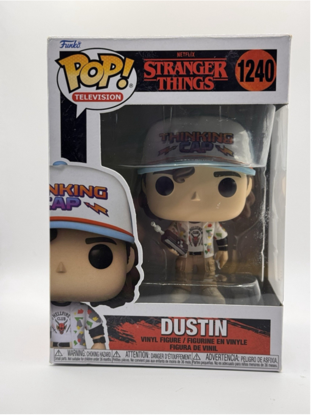 Funko Pop! Television NETFLIX Stranger Things 4 Dustin Thinking Cap #1240 New
